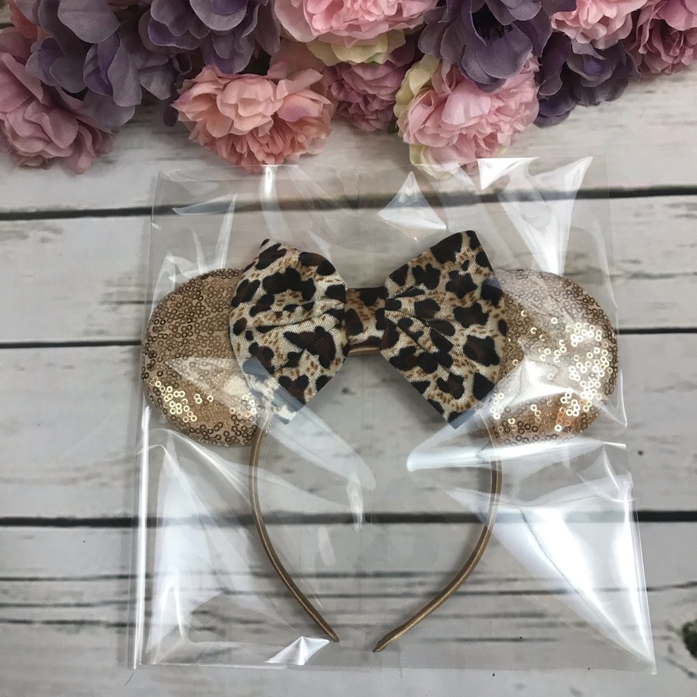 Minnie Mouse Leopard Bow Animal Kingdom Headband - Picture 15 of 16